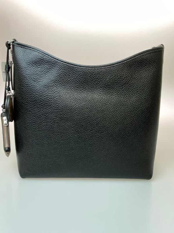 【中古品】【レディース】 COACH コーチ CB193 ローレル ラージ ショルダー バッグ・ミラー チャーム アンド ポーチ ショルダーバッグ カバン 180-260729-AS-64-min カラー：ブラック 万代Net店