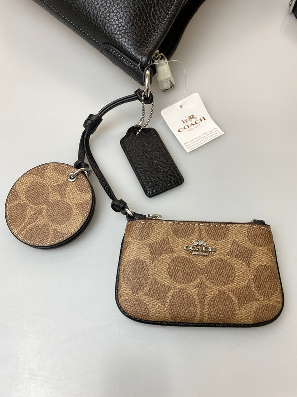 【中古品】【レディース】 COACH コーチ CB193 ローレル ラージ ショルダー バッグ・ミラー チャーム アンド ポーチ ショルダーバッグ カバン 180-260729-AS-64-min カラー：ブラック 万代Net店