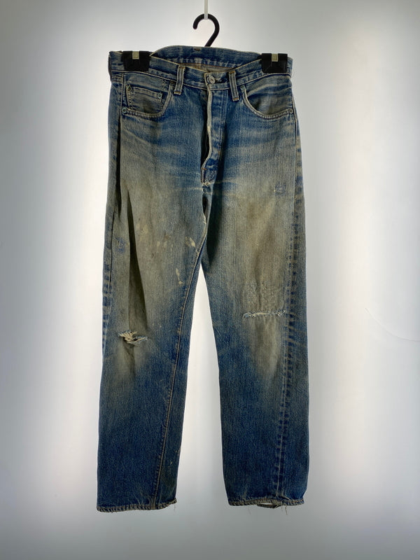 【現状渡し品】【メンズ】 LEVI'S リーバイス 70'S 66前期 501 DENIM PANTS デニムパンツ ボトムス 157-260727-jt-08-min サイズ：サイズ不明 下記参照サイズ不明 カラー：インディゴ 万代Net店