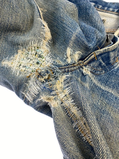 【現状渡し品】【メンズ】 LEVI'S リーバイス 70'S 66前期 501 DENIM PANTS デニムパンツ ボトムス 157-260727-jt-08-min サイズ：サイズ不明 下記参照サイズ不明 カラー：インディゴ 万代Net店