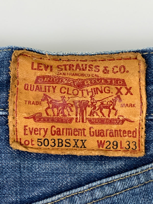【中古品】【メンズ】 LEVI'S リーバイス 90'S DENIM PANTS 90年代 デニム パンツ 503BSXX ヴィンテージ ボトムス ジーパン 157-260728-hu-13-min サイズ：W29L33（29インチ） カラー：ブルーインディゴ 万代Net店
