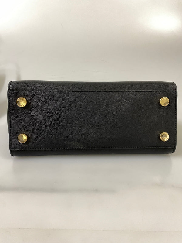 【中古品】【レディース】 MICHAEL KORS マイケルコース 2WAY SHOULDER BAG 35H8GLMS2L ２ウェイ ショルダーバッグ カバン 188-260804-yn-01-min カラー：ブラック 万代Net店
