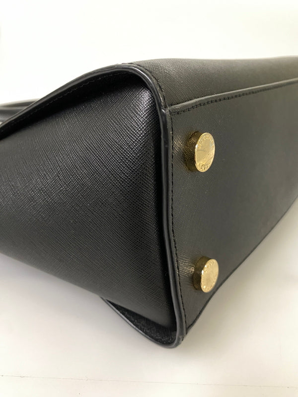 【中古品】【レディース】 MICHAEL KORS マイケルコース 2WAY SHOULDER BAG 35H8GLMS2L ２ウェイ ショルダーバッグ カバン 188-260804-yn-01-min カラー：ブラック 万代Net店
