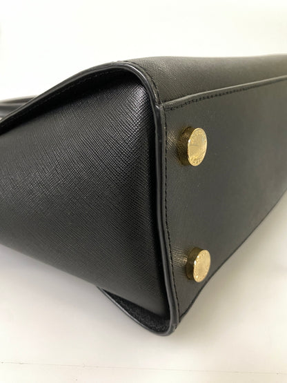 【中古品】【レディース】 MICHAEL KORS マイケルコース 2WAY SHOULDER BAG 35H8GLMS2L ２ウェイ ショルダーバッグ カバン 188-260804-yn-01-min カラー：ブラック 万代Net店