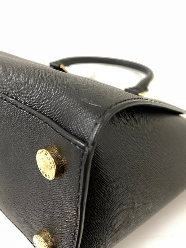 【中古品】【レディース】 MICHAEL KORS マイケルコース 2WAY SHOULDER BAG 35H8GLMS2L ２ウェイ ショルダーバッグ カバン 188-260804-yn-01-min カラー：ブラック 万代Net店