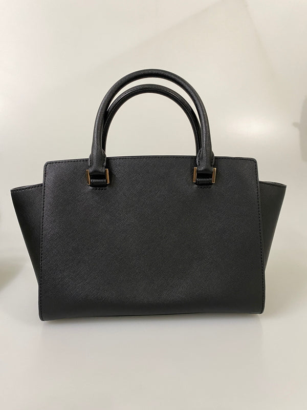【中古品】【レディース】 MICHAEL KORS マイケルコース 2WAY SHOULDER BAG 35H8GLMS2L ２ウェイ ショルダーバッグ カバン 188-260804-yn-01-min カラー：ブラック 万代Net店