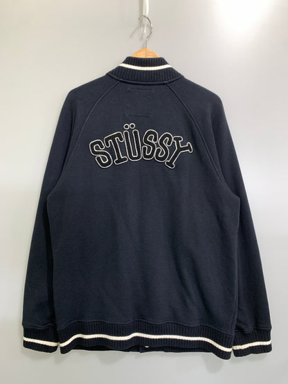 【中古品】【メンズ】 STUSSY ステューシー 00S STADIUM JACKET 00年代 スタジアム ジャケット アウター スタジャン 142-260728-hu-06-min サイズ：L カラー：ブラック 万代Net店