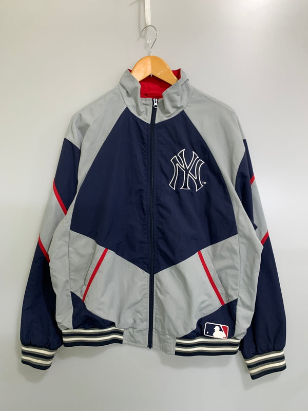 【中古品】【メンズ】 SUPREME シュプリーム NEW YORK YANKEES TRACK JACKET ニューヨーク ヤンキース トラック ジャケット ライトアウター 149-260728-hu-10-min サイズ：L カラー：ネイビー/グレー/レッド 万代Net店