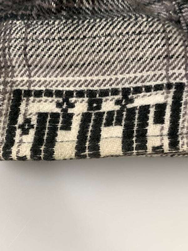 【中古品】【メンズ】 SUPREME シュプリーム HOODED SHADOW PLAID SHIRT フーデッド シャドウ プレイド シャツ トップス 長袖 ロングスリーブ 149-260728-hu-11-min サイズ：L カラー：グレー/ブラック/ホワイト（チェック柄） 万代Net店