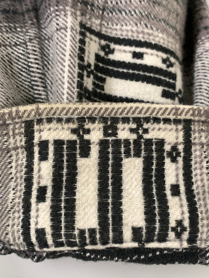 【中古品】【メンズ】 SUPREME シュプリーム HOODED SHADOW PLAID SHIRT フーデッド シャドウ プレイド シャツ トップス 長袖 ロングスリーブ 149-260728-hu-11-min サイズ：L カラー：グレー/ブラック/ホワイト（チェック柄） 万代Net店