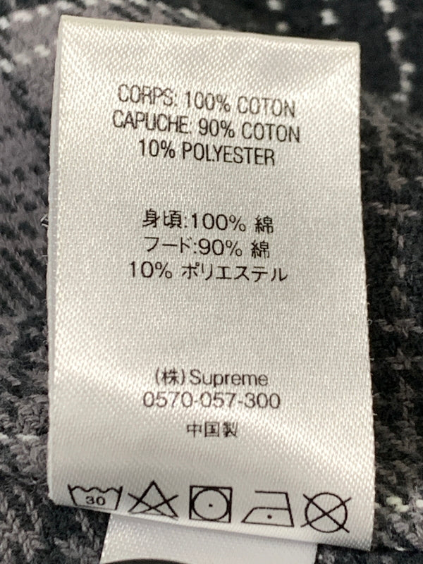 【中古品】【メンズ】 SUPREME シュプリーム HOODED SHADOW PLAID SHIRT フーデッド シャドウ プレイド シャツ トップス 長袖 ロングスリーブ 149-260728-hu-11-min サイズ：L カラー：グレー/ブラック/ホワイト（チェック柄） 万代Net店