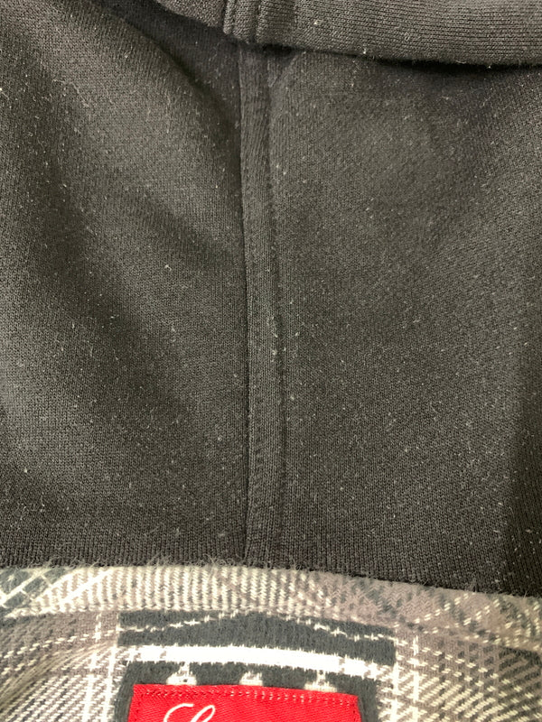 【中古品】【メンズ】 SUPREME シュプリーム HOODED SHADOW PLAID SHIRT フーデッド シャドウ プレイド シャツ トップス 長袖 ロングスリーブ 149-260728-hu-11-min サイズ：L カラー：グレー/ブラック/ホワイト（チェック柄） 万代Net店