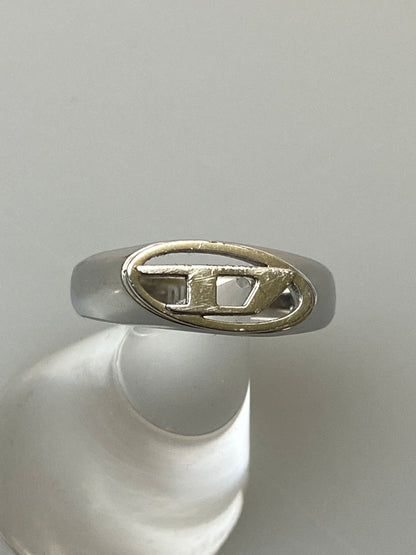 【中古品】【メンズ】 DIESEL ディーゼル D LOGO RING リング 指輪 アクセサリー 193-260729-AS-42-min カラー：シルバー 万代Net店