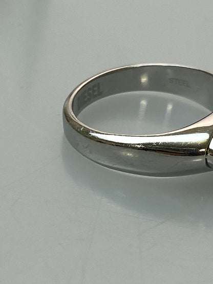 【中古品】【メンズ】 DIESEL ディーゼル D LOGO RING リング 指輪 アクセサリー 193-260729-AS-42-min カラー：シルバー 万代Net店