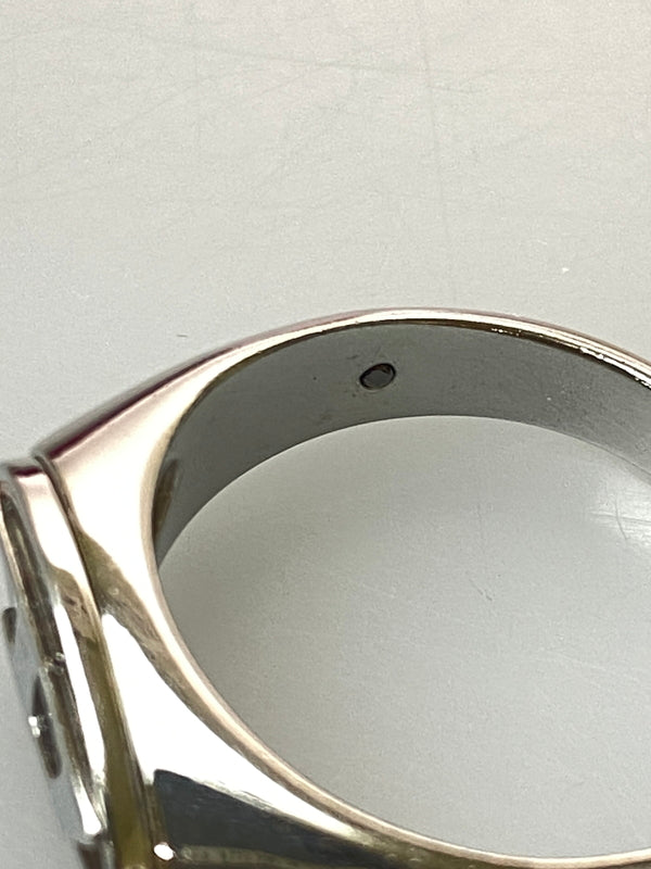 【中古品】【メンズ】 DIESEL ディーゼル D LOGO RING リング 指輪 アクセサリー 193-260729-AS-42-min カラー：シルバー 万代Net店