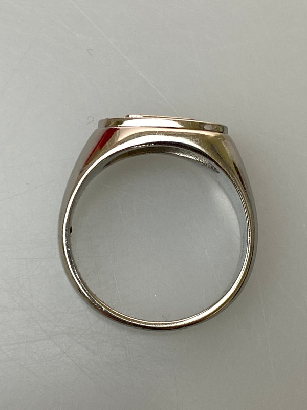 【中古品】【メンズ】 DIESEL ディーゼル D LOGO RING リング 指輪 アクセサリー 193-260729-AS-42-min カラー：シルバー 万代Net店