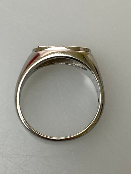 【中古品】【メンズ】 DIESEL ディーゼル D LOGO RING リング 指輪 アクセサリー 193-260729-AS-42-min カラー：シルバー 万代Net店