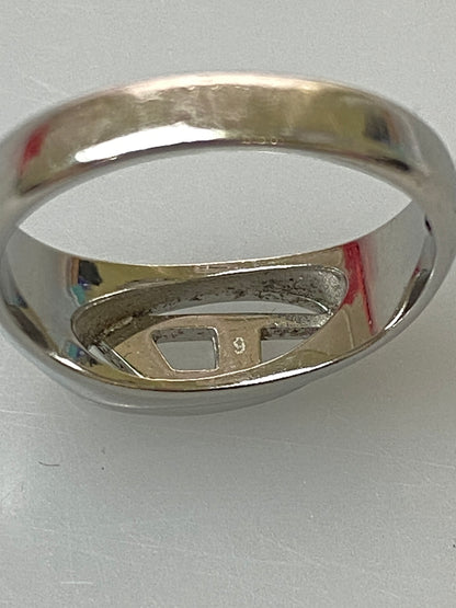 【中古品】【メンズ】 DIESEL ディーゼル D LOGO RING リング 指輪 アクセサリー 193-260729-AS-42-min カラー：シルバー 万代Net店
