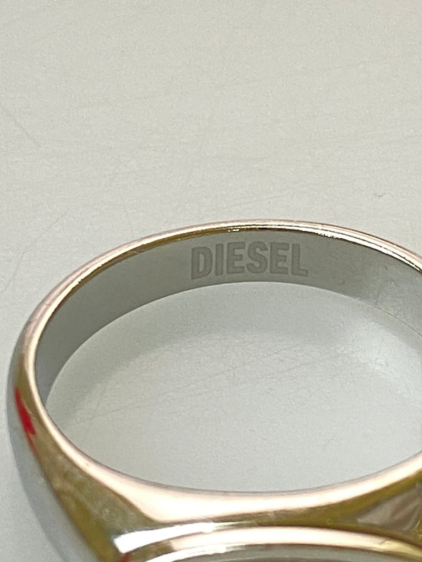 【中古品】【メンズ】 DIESEL ディーゼル D LOGO RING リング 指輪 アクセサリー 193-260729-AS-42-min カラー：シルバー 万代Net店