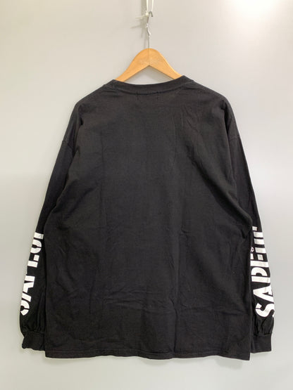 【中古品】【メンズ】 SAPEUR サプール LOGO LS TEE ロゴ ロングスリーブ ティー 長袖 Tシャツ 142-260728-hu-21-min サイズ：XL カラー：ブラック 万代Net店