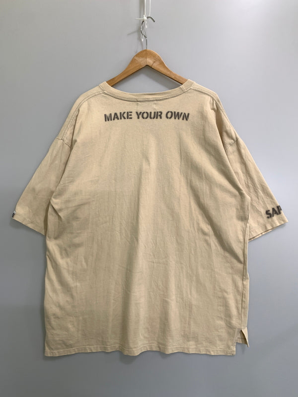 【中古品】【メンズ】 SAPEUR サプール STENCIL LOGO SS TEE ステンシル ロゴ ショートスリーブ ティー 半袖 Tシャツ 142-260728-hu-28-min サイズ：表記なし カラー：ベージュ 万代Net店