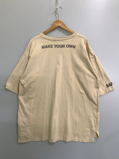 【中古品】【メンズ】 SAPEUR サプール STENCIL LOGO SS TEE ステンシル ロゴ ショートスリーブ ティー 半袖 Tシャツ 142-260728-hu-28-min サイズ：表記なし カラー：ベージュ 万代Net店