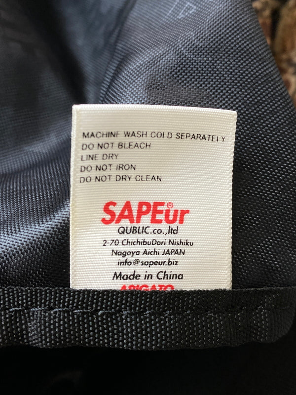 【中古品】 SAPEUR サプール タイガーカモ 2WAY ボストンバッグ カバン 188-260728-hu-36-min カラー：ブラウン系（カモ）/ブラック 万代Net店