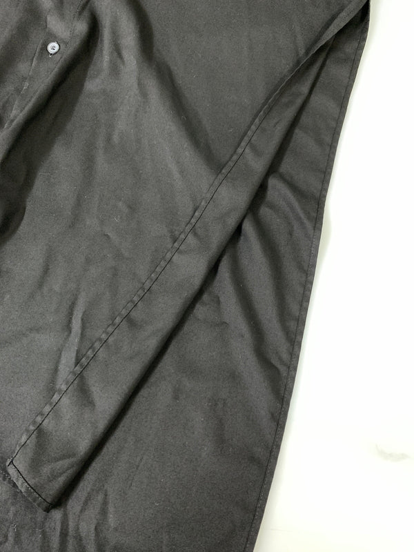 【中古品】【メンズ】 GROUND Y グラウンド ワイ TR VIYELLA ASYMMETERY SHIRT ティーアール ヴィエラ アシメトリー シャツ GM-B02-209 長袖 ロングスリーブ 140-260728-hu-09-min サイズ：3 カラー：ブラック 万代Net店