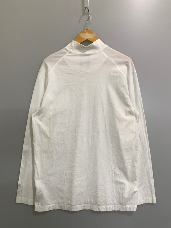 【中古品】【メンズ】 Y-3 ワイスリー MOCK NECK LS TEE モックネック ロングスリーブ ティー GK4496 ハイネック 長袖 Tシャツ 140-260728-hu-20-min サイズ：M カラー：ホワイト 万代Net店