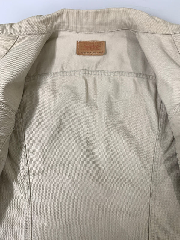 【中古品】【メンズ】 LEVI'S リーバイス 60S ビッグE ピケジャケット 60年代 70519-1122 アウター 146-260728-hu-08-min サイズ：40 カラー：アイボリー系 万代Net店