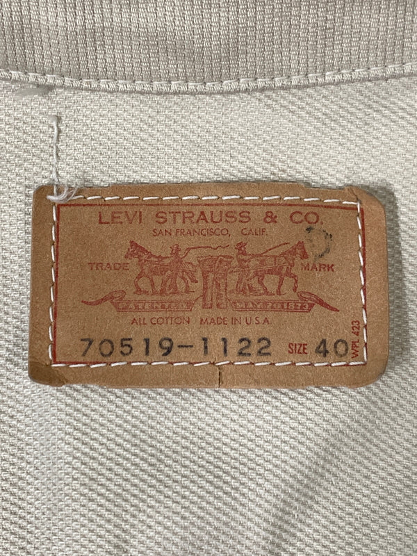 【中古品】【メンズ】 LEVI'S リーバイス 60S ビッグE ピケジャケット 60年代 70519-1122 アウター 146-260728-hu-08-min サイズ：40 カラー：アイボリー系 万代Net店