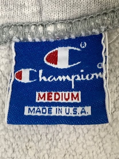 【中古品】【メンズ】 CHAMPION チャンピオン 90S ARMY LOGO ZIP UP PARKA 90年代 アーミー ロゴ ジップ アップ パーカー 長袖 フーディ 146-260728-hu-33-min サイズ：M カラー：ライトグレー系 万代Net店