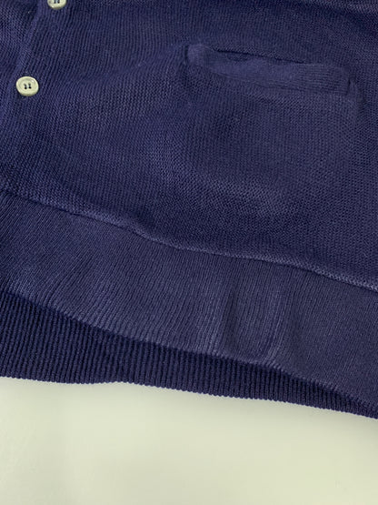 【中古品】【メンズ】 TOWN CRAFT タウンクラフト USA製 LS ACRYLIC CARDIGAN ロングスリーブ アクリル カーディガン ニット 146-260728-hu-17-min サイズ：L カラー：ネイビー系 万代Net店
