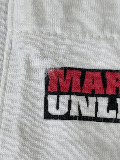 【中古品】【メンズ】 MARLBORO マルボロ 90S UNLIMITED TRAIN SS TEE 90年代 アンリミテッド トレイン ショートスリーブ ティー 半袖 Tシャツ ヴィンテージ 146-260728-hu-25-min サイズ：XL カラー：ホワイト 万代Net店