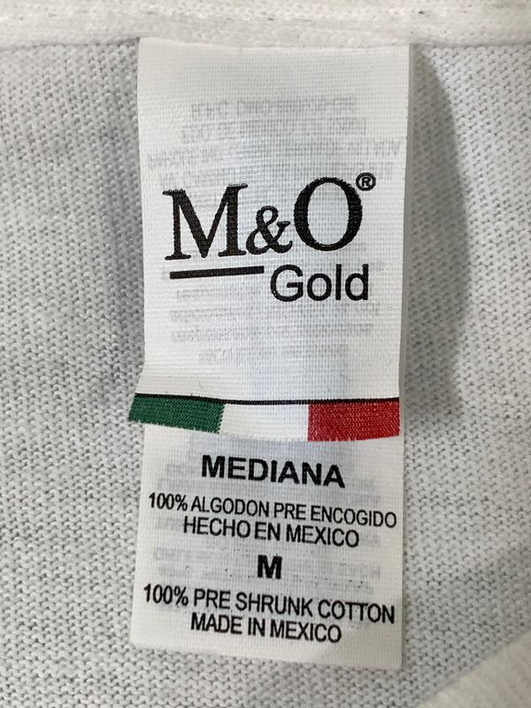 【中古品】【メンズ】 M＆O GOLD エムアンドオー ゴールド NIRVANA NEVERMIND SS TEE ニルヴァーナ ネバーマインド ショートスリーブ ティー 半袖 Tシャツ 146-260728-hu-27-min サイズ：M カラー：ホワイト 万代Net店