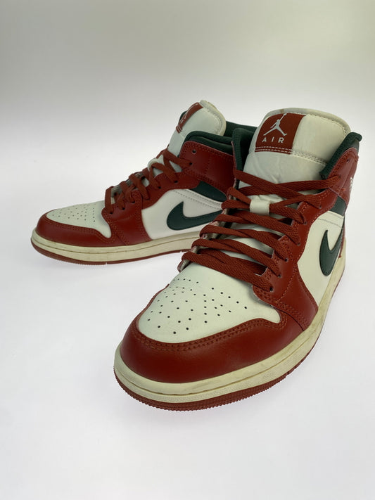 【中古品】【メンズ】 NIKE ナイキ DQ8426-105 AIR JORDAN 1 MID 靴 シューズ シューズ 160-260729-AS-85-min サイズ：27cm カラー：ホワイト/ブラウン/グリーン 万代Net店