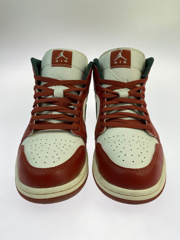 【中古品】【メンズ】 NIKE ナイキ DQ8426-105 AIR JORDAN 1 MID 靴 シューズ シューズ 160-260729-AS-85-min サイズ：27cm カラー：ホワイト/ブラウン/グリーン 万代Net店