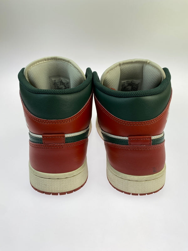 【中古品】【メンズ】 NIKE ナイキ DQ8426-105 AIR JORDAN 1 MID 靴 シューズ シューズ 160-260729-AS-85-min サイズ：27cm カラー：ホワイト/ブラウン/グリーン 万代Net店