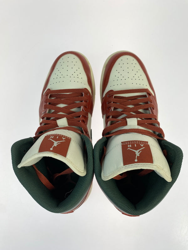 【中古品】【メンズ】 NIKE ナイキ DQ8426-105 AIR JORDAN 1 MID 靴 シューズ シューズ 160-260729-AS-85-min サイズ：27cm カラー：ホワイト/ブラウン/グリーン 万代Net店