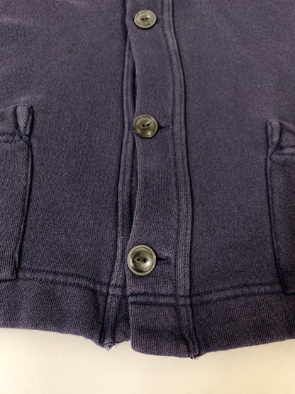 【中古品】【メンズ】 POLO RALPH LAUREN ポロ ラルフローレン 90S LS SWEAT CARDIGAN 90年代 ロングスリーブ スウェット カーディガン 146-260728-hu-18-min サイズ：L カラー：ネイビー(色あせ) 万代Net店