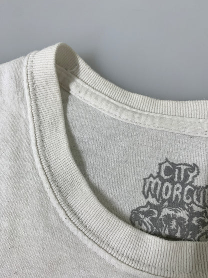 【現状渡し品】【メンズ】 CITY MORGUE シティ モルグ DEAD ON ARRIVAL SS TOUR TEE デッド オン アライバル ショートスリーブ ツアー ティー 半袖 Tシャツ 146-260728-hu-24-min サイズ：XL カラー：ホワイト 万代Net店