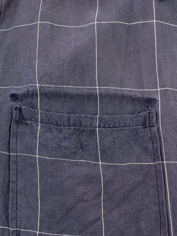 【中古品】【メンズ】 POLO RALPH LAUREN ポロ ラルフローレン 90S LS RAYON SHIRT 90年代 長袖 レーヨンシャツ トップス 146-260727-jt-03-min サイズ：M カラー：ネイビー 万代Net店