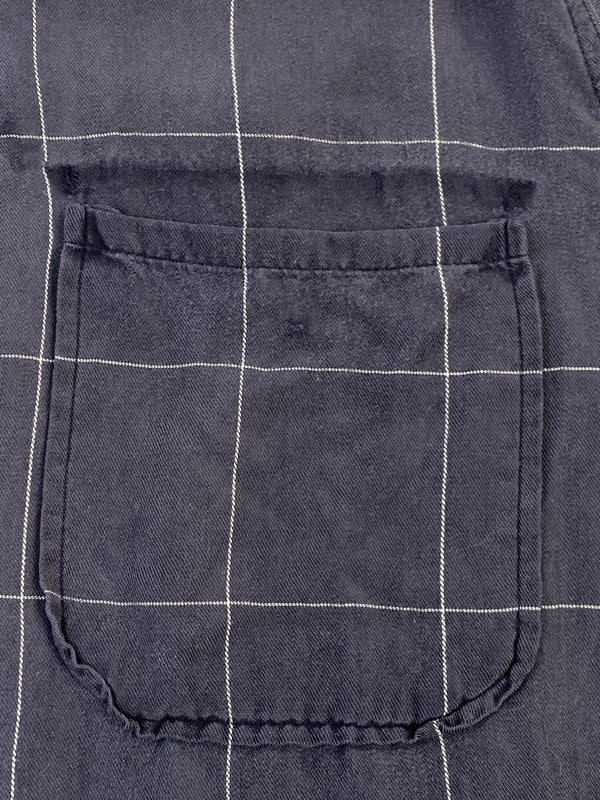 【中古品】【メンズ】 POLO RALPH LAUREN ポロ ラルフローレン 90S LS RAYON SHIRT 90年代 長袖 レーヨンシャツ トップス 146-260727-jt-03-min サイズ：M カラー：ネイビー 万代Net店
