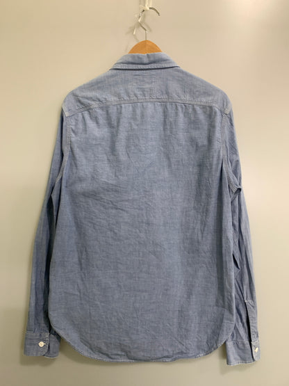 【中古品】【メンズ】 RRL ダブルアールエル LS シャンブレーシャツ ロングスリーブ 長袖シャツ 145-260728-hu-22-min サイズ：M カラー：ライトブルー系 万代Net店