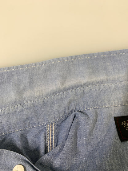 【中古品】【メンズ】 RRL ダブルアールエル LS シャンブレーシャツ ロングスリーブ 長袖シャツ 145-260728-hu-22-min サイズ：M カラー：ライトブルー系 万代Net店