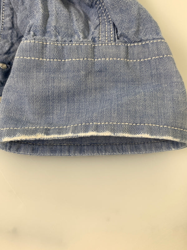 【中古品】【メンズ】 RRL ダブルアールエル LS シャンブレーシャツ ロングスリーブ 長袖シャツ 145-260728-hu-22-min サイズ：M カラー：ライトブルー系 万代Net店
