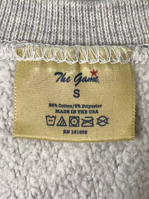 【中古品】【メンズ】 THE GAME ザ ゲーム 90S LS SWEAT SHIRT 90年代 ロングスリーブ スウェット シャツ 長袖 トレーナー 146-260728-hu-19-min サイズ：S カラー：ライトグレー 万代Net店