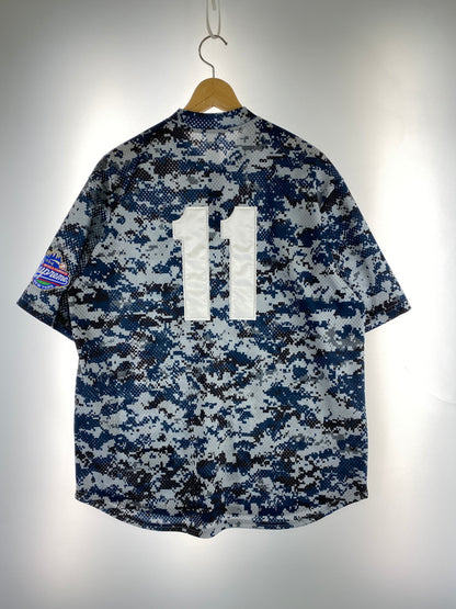 【中古品】【メンズ】 SUPREME SUPREME 25年 S LOGO BASEBALL HENLEY Sロゴ べースボール ヘンリー Tシャツ トップス 149-260727-jt-07-min サイズ：M カラー：ネイビー系デジカモ 万代Net店