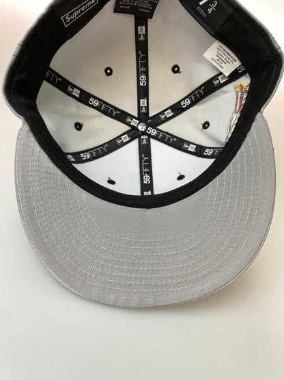 【中古品】【メンズ】 SUPREME シュプリーム ×NEW ERA ニューエラ 23SS GRADIENT BOX LOGO CAP キャップ 帽子 185-260729-AS-67-min サイズ：7 3/4 61.5cm カラー：グレー 万代Net店