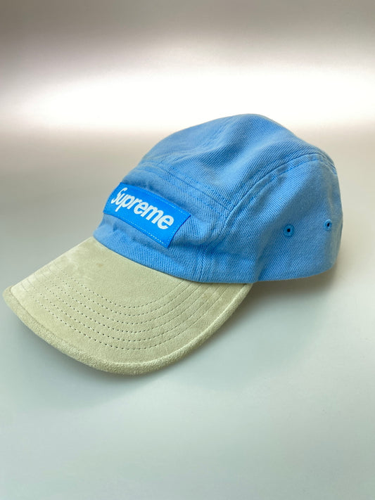 【中古品】【メンズ】 SUPREME シュプリーム 23SS SUEDE VISOR CAMP CAP キャップ 帽子 185-260729-AS-69-min カラー：ライトブルー 万代Net店
